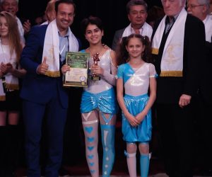 «Принцеса дроту» (Еквілібр на вільному дроті) - Ангеліна та Уляна Цибульські - циркове відділення ДМШ №14, кер. Юрій Соболєв, м. Київ (Україна)